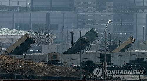 ▲ 평택시 캠프 험프리스에 배치된 패트리엇 미사일 [연합뉴스 자료사진]