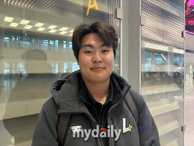 SSG 랜더스 고명준./인천공항 = 이정원 기자