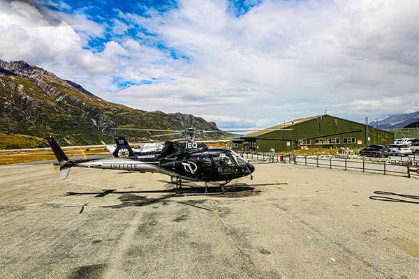 마운트 쿡 공항.