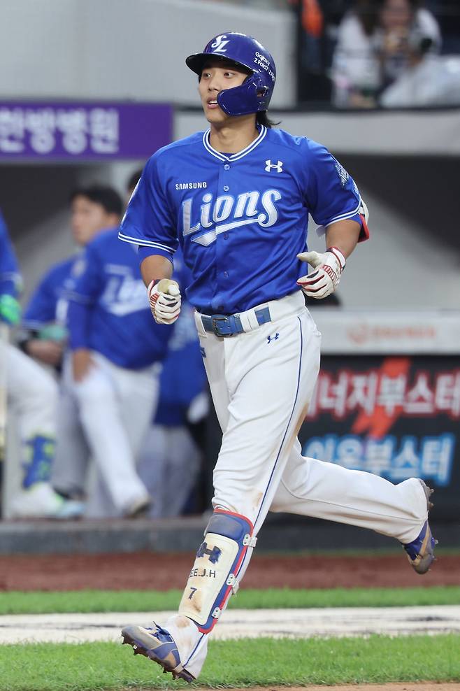 입단 첫해부터 성장세가 또렷한 삼성 유격수 이재현은 올 시즌 데뷔 첫 20홈런에 도전한다. 뉴시스