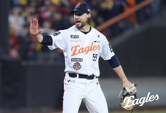 지난해 한화에서 뛴 라이언 와이스.   한화 이글스 제공