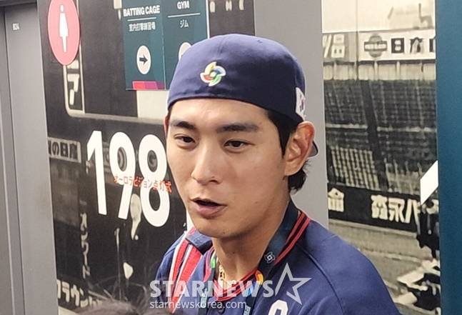 9일 호주전을 마친 직후 이정후. /사진=박수진 기자