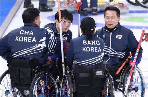 대한민국 휠체어컬링 혼성팀 [대한장애인체육회 제공. 재판매 및 DB 금지]