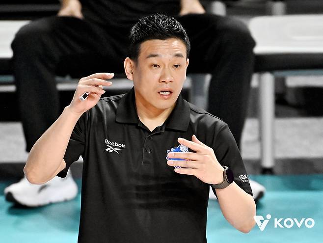 여오현 IBK기업은행 감독 대행 [한국배구연맹 제공. 재판매 및 DB 금지]