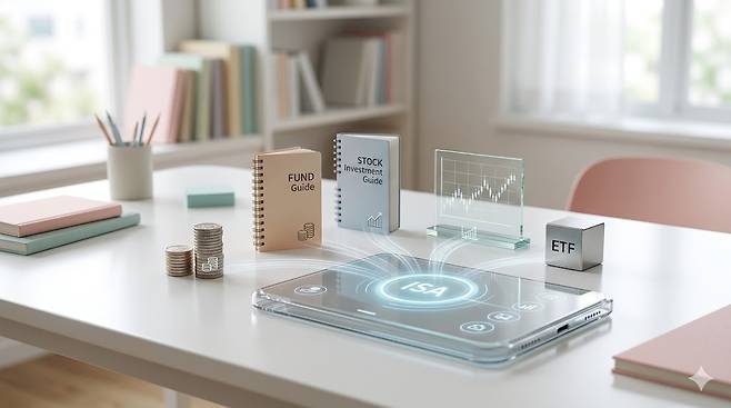 ISA 계좌 구조를 보여주는 인포그래픽 예금 펀드 ETF 주식이 하나의 계좌로 통합된 모습