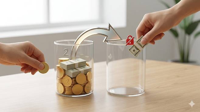 ISA 계좌 납입한도와 중도인출 규칙을 시각화한 도표