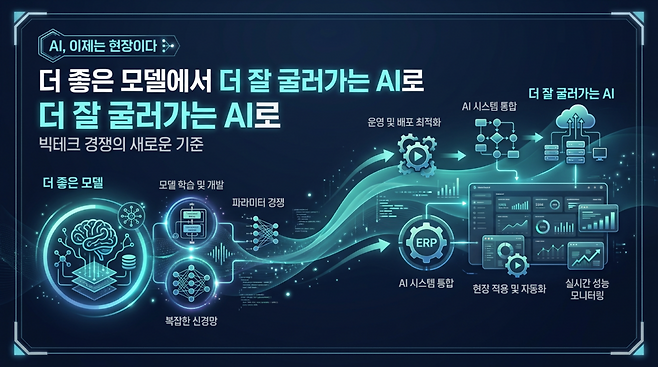 이제 시장은 더 자연스럽게 말하는 AI보다, 실제 업무 단계를 따라가며 여러 도구를 넘나들고 사람의 시간을 줄여주는 AI를 원한다. (이미지=젠스파크로 생성)