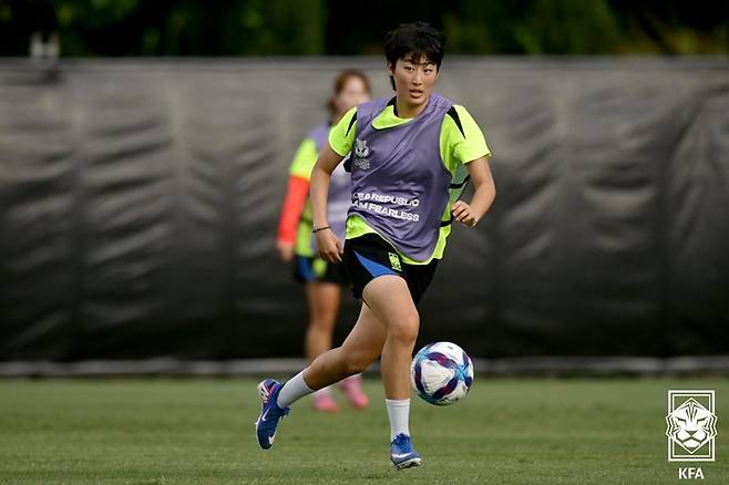 여자대표팀 김신지. 제공 | 대한축구협회