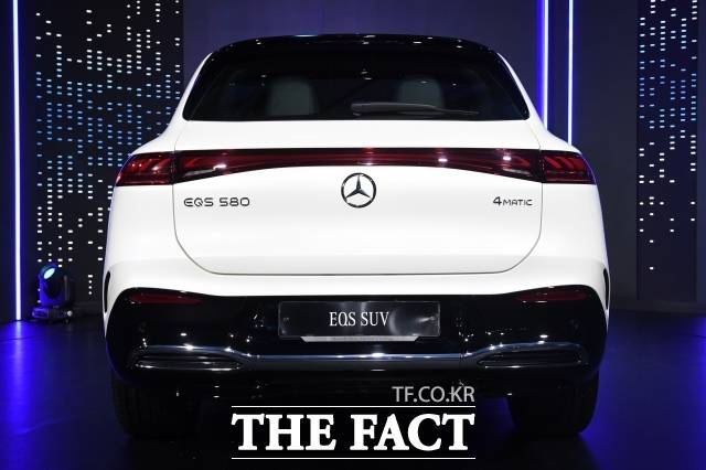 메르세데스-벤츠 전기 SUV '더 뉴 EQS SUV' 후면부. /남용희 기자