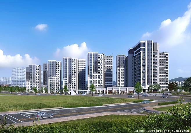 래미안 엘라비네 투시도