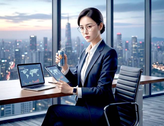 진학사 캐치가 대학생·취업준비생·직장인 1만986명을 조사한 결과를 인공지능(AI) 모델 제미나이에 입력한 다음 생성한 이미지. 사진=캐치 제공