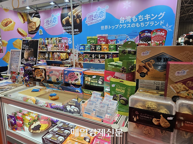 다양한 스낵 종류를 전면에 내세운 대만 전시관 [도쿄 이승훈 특파원]