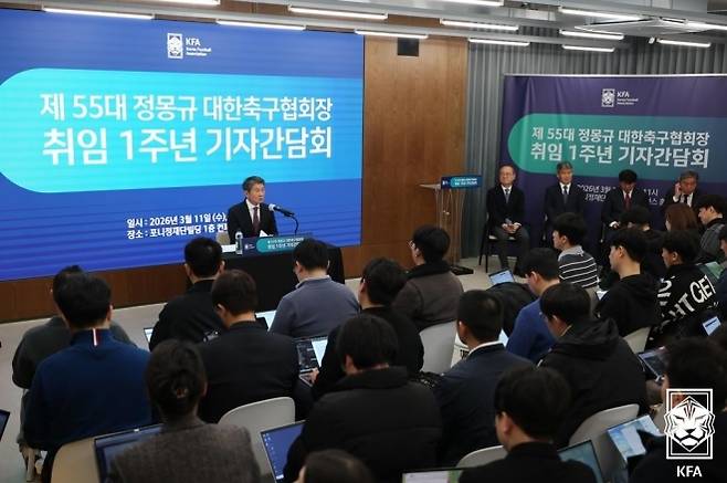 정몽규 대한축구협회장. 사진=대한축구협회