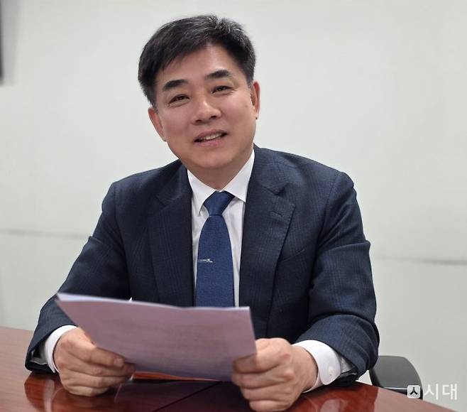 사진은 지난 9일 동행미디어 시대와 인터뷰에 나선 김병욱 더불어민주당 성남시장 예비후보의 모습. /사진=김성아 기자