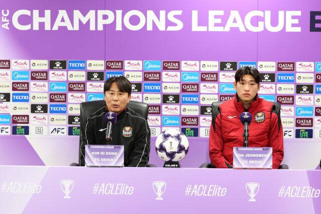 김기동 FC서울 감독과 손정범/FC서울 제공