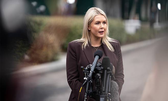 캐럴라인 레빗 백악관 대변인. UPI연합뉴스