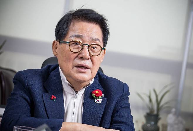 1월26일 서울 영등포구 국회 의원회관에서 박지원 더불어민주당 의원이 시사저널과 인터뷰를 하고 있다. ⓒ시사저널 최준필