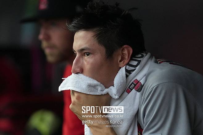 ▲ 라일리 오브라이언.&nbsp;한국계 메이저리거인 오브라이언은 류지현 감독이 이끄는 2026 월드베이스볼클래식 한국 야구 대표팀에 선발됐다가 종아리 부상으로 낙마했다. 이후 부상 회복을 마치고 메이저리그 시범경기에 출전 중이다. 대표팀 투수 손주영의 부상으로 류지현호 재승선 가능성이 높아진 가운데 오브라이언은 시범경기에서 제구 난조를 겪고 있다.&nbsp;