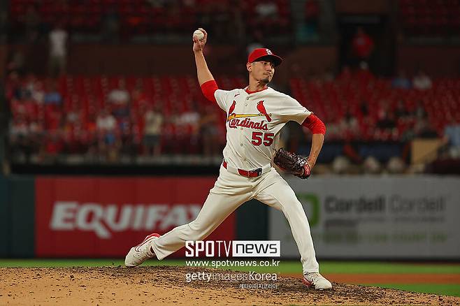 ▲ 라일리 오브라이언.&nbsp;한국계 메이저리거인 오브라이언은 류지현 감독이 이끄는 2026 월드베이스볼클래식 한국 야구 대표팀에 선발됐다가 종아리 부상으로 낙마했다. 이후 부상 회복을 마치고 메이저리그 시범경기에 출전 중이다. 대표팀 투수 손주영의 부상으로 류지현호 재승선 가능성이 높아진 가운데 오브라이언은 시범경기에서 제구 난조를 겪고 있다.&nbsp;