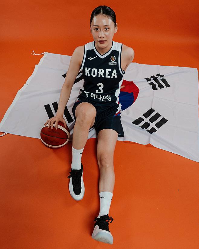 여자대표팀 주장 강이슬. /사진=대한민국농구협회 제공