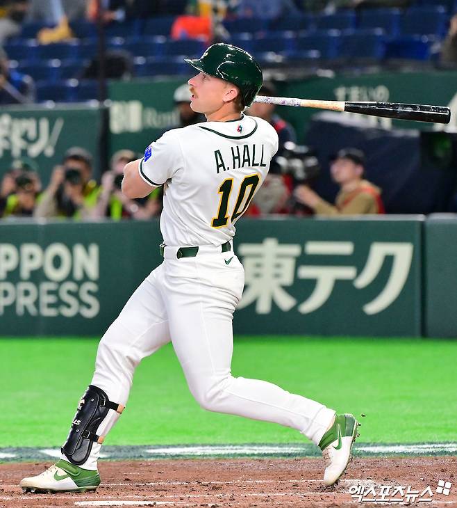 2026시즌 KBO 퓨처스리그 소속 울산 웨일즈에서 뛰게 된 호주 출신 타자 알렉스 홀. 사진 엑스포츠뉴스 DB