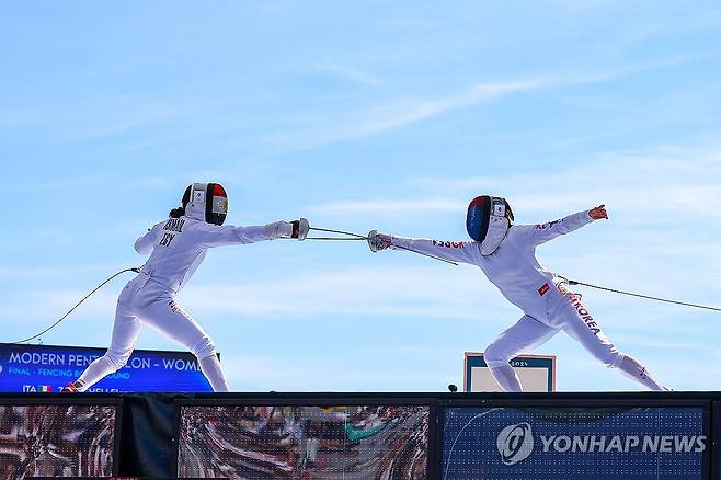 펜싱 경기 장면 [연합뉴스 자료사진]