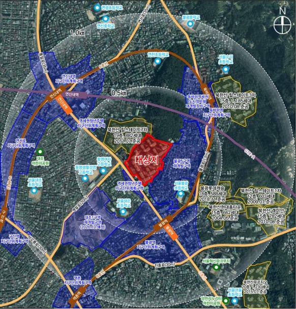 은평구 불광동 248번지 일대 위치도.(서울시)