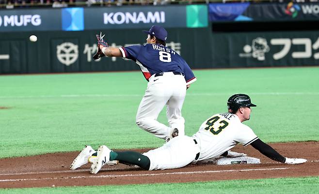 호주 대표팀 제리드 데일(아래). 사진 | 연합뉴스