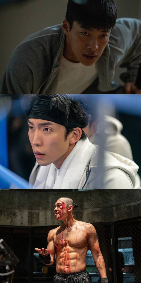 배우 우도환 이상이 정지훈(위부터)가 호흡을 맞춘 넷플릭스 새 시리즈 '사냥개들2'가 스틸컷을 공개해 눈길을 끌었다. /넷플릭스