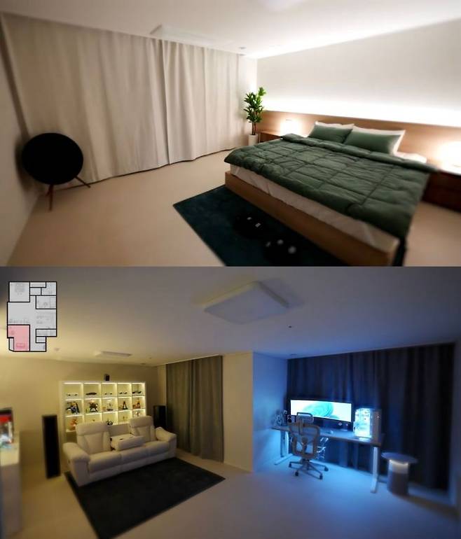 유튜버 보겸이 경품으로 내건 35억원 상당의 아파트 내부. 유튜브 채널 '보겸TV' 영상 캡처