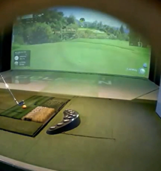 일당은 피해자들이 골프공을 타격하기 위해 스크린에서 시선을 떼는 순간 스크린 화면을 조작해 엉뚱한 곳으로 공이 날아가도록 했다. 서울경찰청 제공