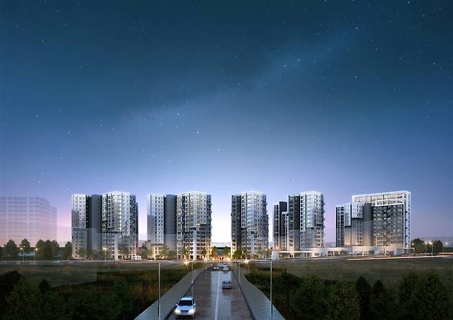 래미안 엘라비네 투시도