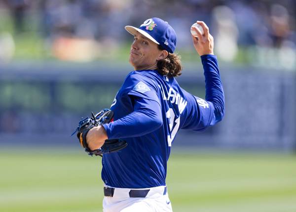 글래스나우는 2이닝 무실점 호투했다. 사진= Mark J. Rebilas-Imagn Images= 연합뉴스 제공