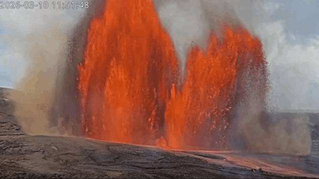 미국 하와이주 하와이섬의 킬라우에아 화산이 용암을 분출하고 있다. /사진=뉴스1