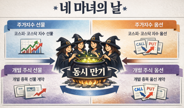 네 마녀의 날.  챗GPT 생성이미지