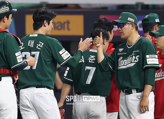 ▲ 김광현이 주장을 할 수 없는 상황이 되자 선수단과 이숭용 감독의 선택은 오태곤을 향하고 있었다 ⓒ곽혜미 기자