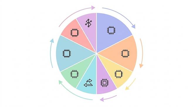 투자 포트폴리오 구성 비율을 보여주는 원형 파이 차트