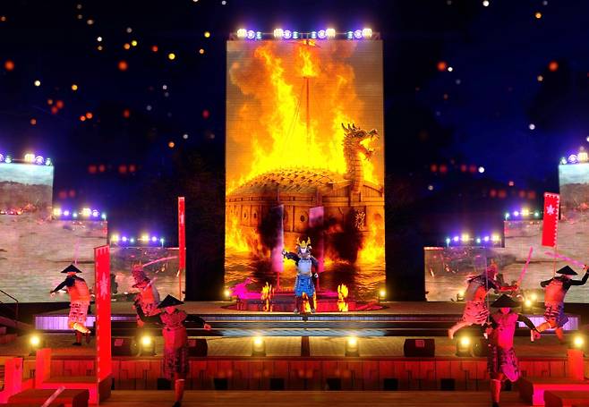 명량대첩축제 디지털 액션활극. /전남도 제공