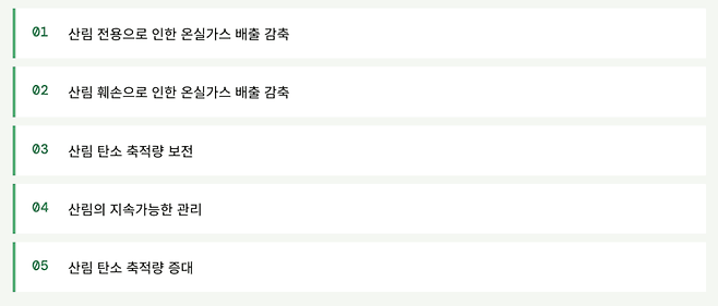 REDD+ 5대 활동 (출처: UNFCCC/REDD+) (인공지능 생성 그래픽)/뉴스펭귄