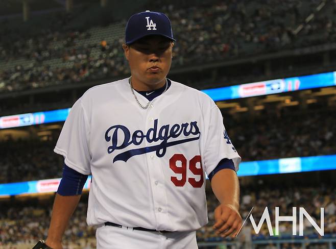 (다저스 시절 류현진)