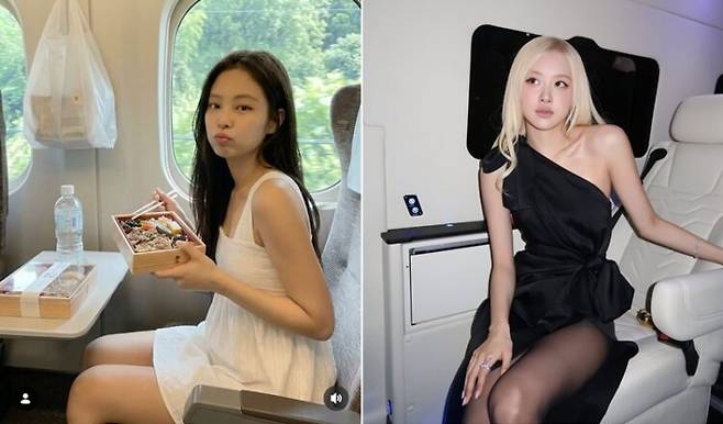 블랙핑크 제니와 로제. 사진=제니/로제 소셜미디어