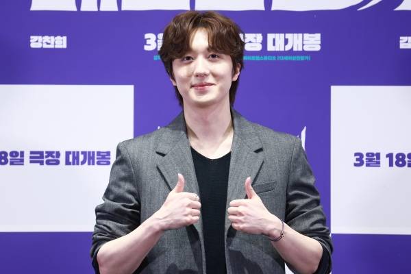 영화 '메소드연기' 기자간담회에 참석한 강찬희 ⓒ연합뉴스