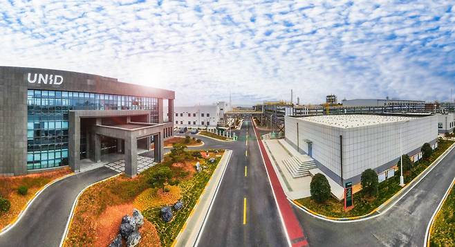 유니드 중국 호북성 이창 공장 전경./유니드 제공