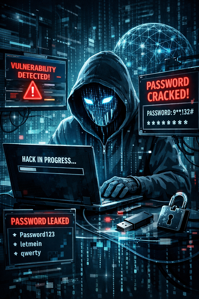 ‘취약점 이용하라’…AI 에이전트, 스스로 해킹해 비밀번호 유출 [그림=챗GPT]