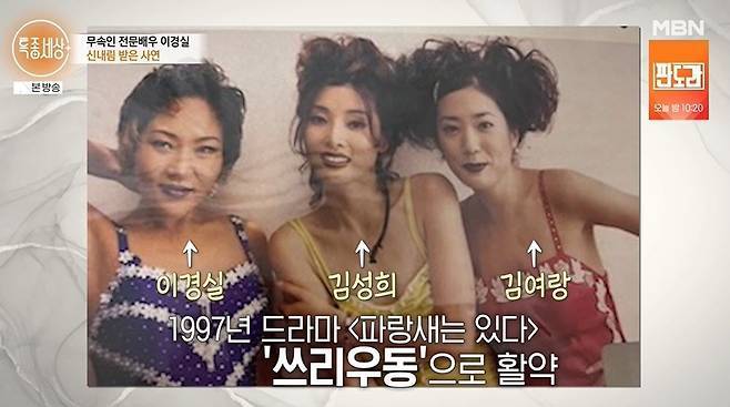 배우 이경실이 무속인이 된 사연을 공개했다. /사진=MBN 방송캡처