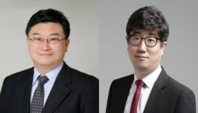 (왼쪽부터) 공정거래위원회 비상임위원으로 13일 위촉된 황태희(54) 성신여대 법과대학 교수와 최한수(54) 경북대 경제통상학부 부교수 [공정거래위원회 제공]