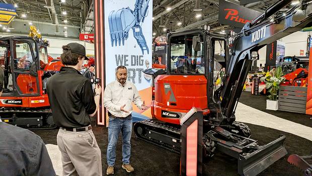 대동은 3일부터 7일까지 콘엑스포 2026에 참가해 소형굴삭기를 공개했다. 사진 제공=대동