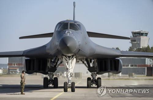 미국의 B-1B 폭격기 [EPA 연합뉴스 자료사진. 재판매 및 DB 금지]