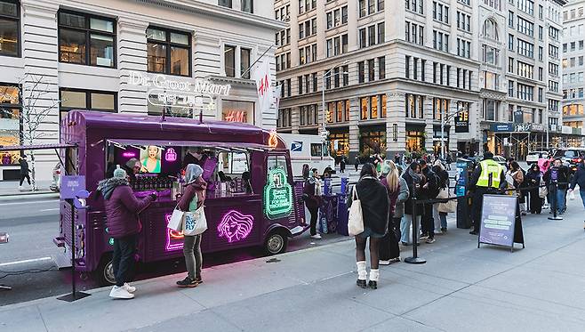 LG Household & Healthcare holds a pop-up for its hair care brand Dr. Groot in Manhattan, New York, Dec. 11-12, 2025. (LG Household & Healthcare)