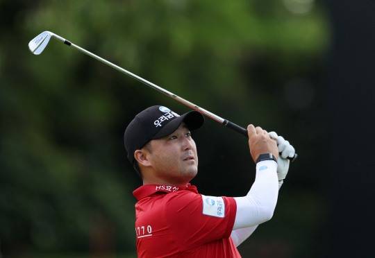 이태훈의 3라운드 경기 모습. 사진[로이터=연합뉴스]